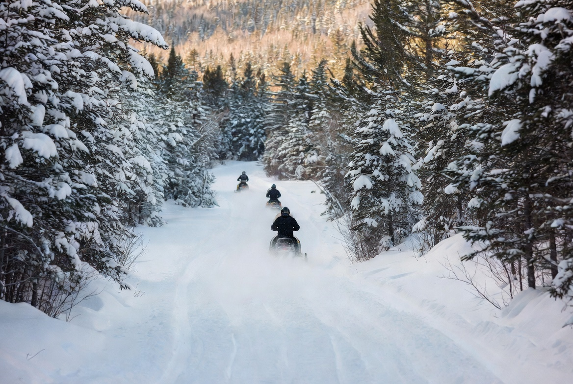Snowmobiling